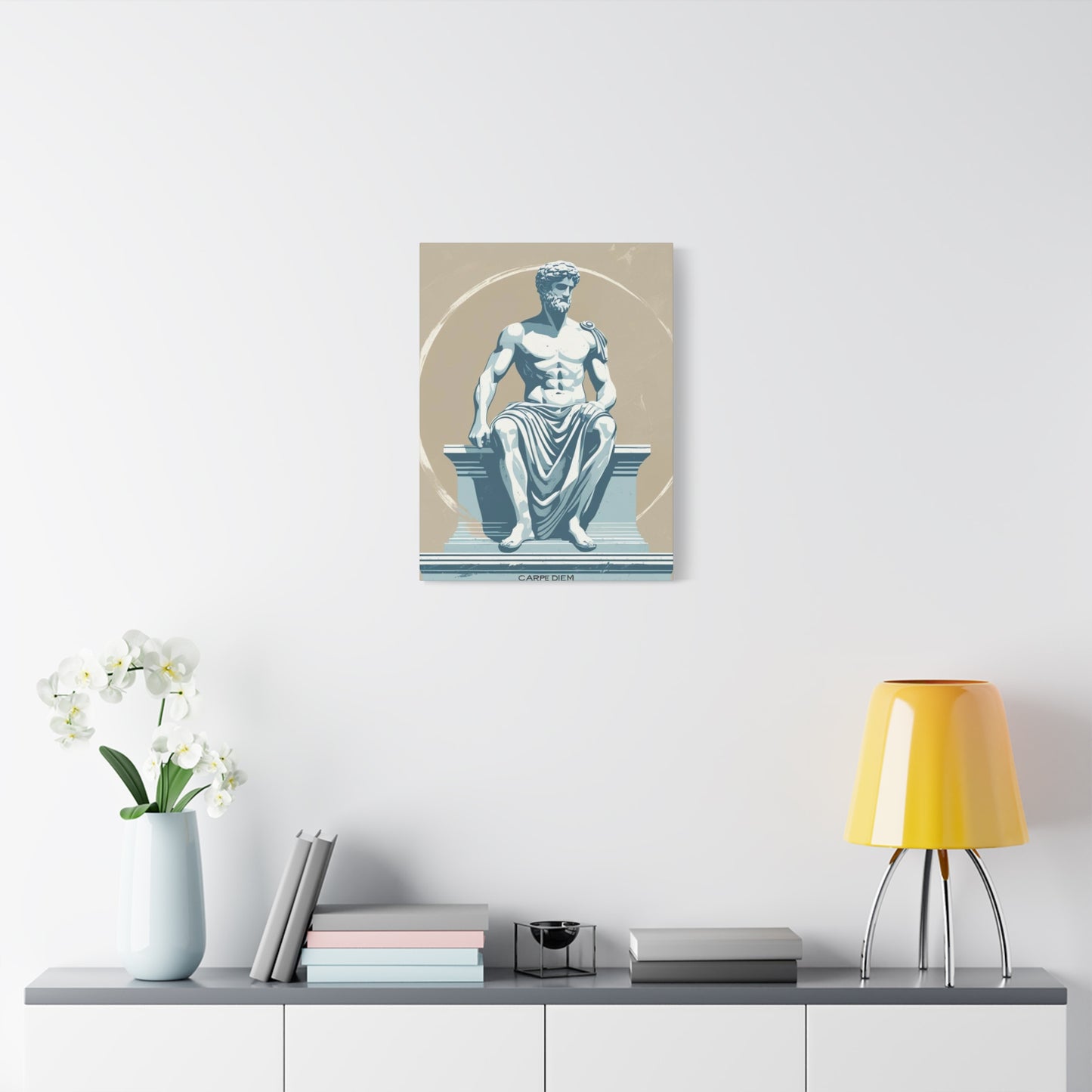"Carpe Diem" - Classical Greek Statue Canvas Print