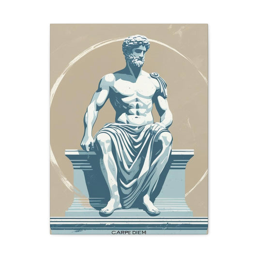 "Carpe Diem" - Classical Greek Statue Canvas Print